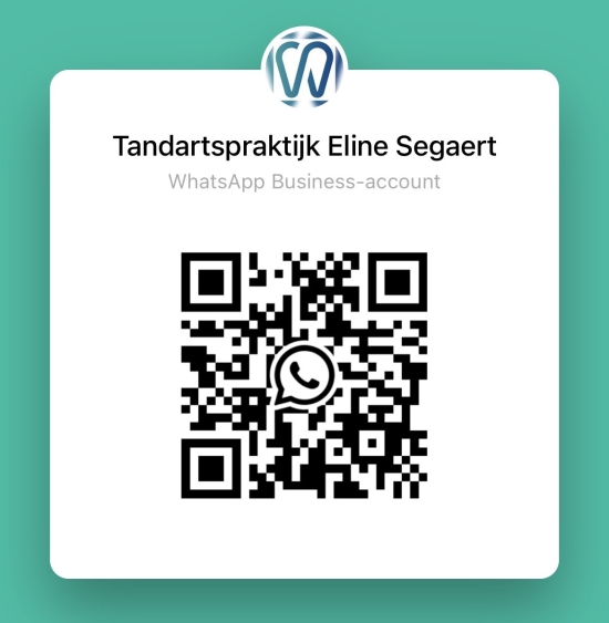 QR-code Whatsapp Business Tandarts Eline Segaert